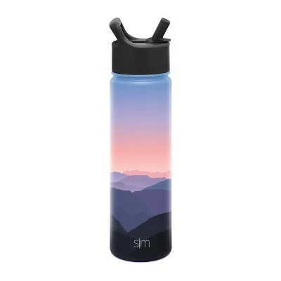 Simple Modern 22oz Insulated Stainless Steel Summit Water Bottle with Straw Alpenglow 5 Simple Modern 22oz Insulated Stainless Steel Summit Water Bottle with Straw Alpenglow - Image 3