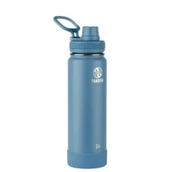 Takeya 24oz Actives Insulated Stainless Steel Water Bottle with Spout Lid Bluestone -WATER BOTTLES Sales unnamed file 3488