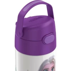 Thermos 12oz FUNtainer Water Bottle with Bail Handle - Purple Frozen 2 -WATER BOTTLES Sales unnamed file 3525