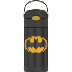 Thermos 12oz FUNtainer Water Bottle with Bail Handle - Black Batman