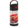 Thermos 12oz FUNtainer Water Bottle with Bail Handle - Black Cars -WATER BOTTLES Sales unnamed file 3592