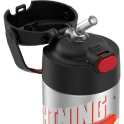 Thermos 12oz FUNtainer Water Bottle with Bail Handle - Black Cars -WATER BOTTLES Sales unnamed file 3595