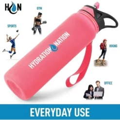 Hydration Nation Water Bottle With Time Marker 32 oz -WATER BOTTLES Sales unnamed file 3610