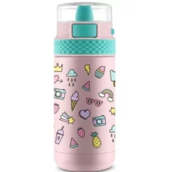 Ello 12oz Stainless Steel Ride Kids' Water Bottle Purple 15 Ello 12oz Stainless Steel Ride Kids' Water Bottle Purple -WATER BOTTLES Sales unnamed file 3720