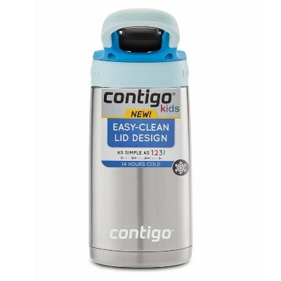 Contigo 13oz Stainless Steel AutoSpout Kids' Water Bottle Blue 9 Contigo 13oz Stainless Steel AutoSpout Kids' Water Bottle Blue - Image 7
