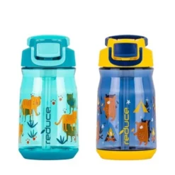 Reduce 14oz 2pk Plastic Hydrate Tritan Water Bottles Sun's Out And Purple Flowers -WATER BOTTLES Sales unnamed file 3773