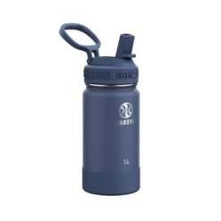 Takeya 14oz Active Insulated Stainless Steel Water Bottle with Spout Lid Navy Blue -WATER BOTTLES Sales unnamed file 3849