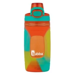 Bubba 16oz Plastic Flo Kids' Water Bottle with Silicone Sleeve Orange -WATER BOTTLES Sales unnamed file 3864