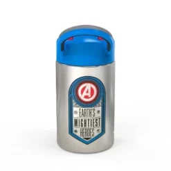 Marvel Avengers 14oz Stainless Steel Double Wall Valiant Bottle - Zak Designs -WATER BOTTLES Sales unnamed file 3882