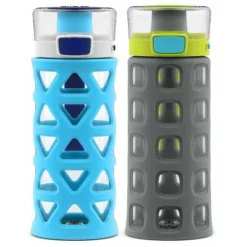 Ello 16oz 2pk Plastic Dash Water Bottles Green/pink -WATER BOTTLES Sales unnamed file 3895