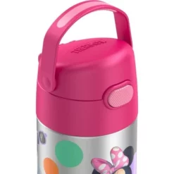 Thermos 12oz FUNtainer Water Bottle with Bail Handle - Pink Minnie Mouse -WATER BOTTLES Sales unnamed file 3960