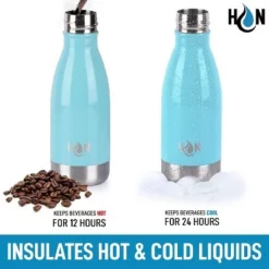 Hydration Nation Stainless Steel Water Bottle - Double Wall Insulated Metal Water Bottle For Hot & Cold Drinks -WATER BOTTLES Sales unnamed file 4030