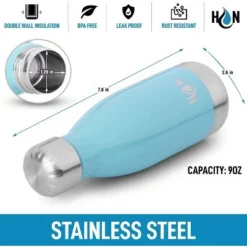 Hydration Nation Stainless Steel Water Bottle - Double Wall Insulated Metal Water Bottle For Hot & Cold Drinks -WATER BOTTLES Sales unnamed file 4032