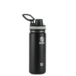 Takeya Originals 18oz Insulated Stainless Steel Water Bottle with Spout Lid Graphite -WATER BOTTLES Sales unnamed file 4039