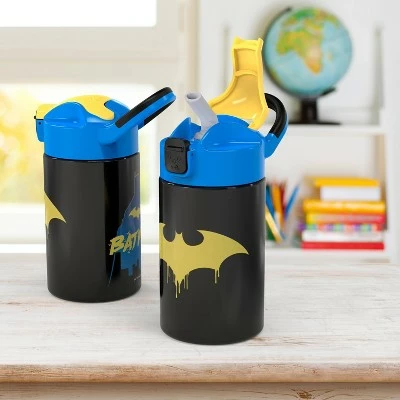 Batman 14oz Stainless Steel Double Wall Valiant Bottle - Zak Designs 8 Batman 14oz Stainless Steel Double Wall Valiant Bottle - Zak Designs - Image 6