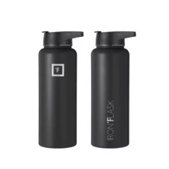 IRON FLASK 40oz Wide Mouth Sports Water Bottle - 3 Lids, Leak Proof, Double Walled Vacuum Insulated Midnight Black -WATER BOTTLES Sales unnamed file 4088