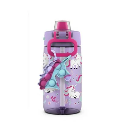 Ello 14oz Plastic Colby Pop! Water Bottle with Fidget Toy Dino 4 Ello 14oz Plastic Colby Pop! Water Bottle with Fidget Toy Dino - Image 2