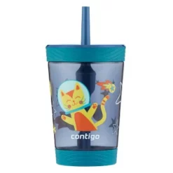 Contigo 14oz Plastic Spill-Proof Kids' Tumbler with Straw Dragon -WATER BOTTLES Sales unnamed file 413