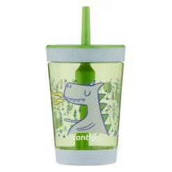 Contigo 14oz Plastic Spill-Proof Kids' Tumbler with Straw Dragon -WATER BOTTLES Sales unnamed file 414