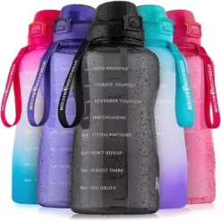 Hydration Nation 1 Gallon Water Bottle With Straw & Time Marker Quotes - For Fitness, Sports & More -WATER BOTTLES Sales unnamed file 4182