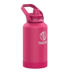 Takeya 64oz Actives Insulated Stainless Steel Water Bottle with Sport Spout Lid and Extra Large Carry Handle Black -WATER BOTTLES Sales unnamed file 4203