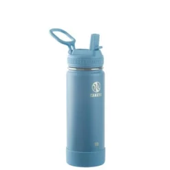Takeya 18oz Actives Insulated Stainless Steel Water Bottle with Straw Lid Bluestone -WATER BOTTLES Sales unnamed file 4245