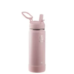 Takeya 18oz Actives Insulated Stainless Steel Water Bottle with Straw Lid Bluestone -WATER BOTTLES Sales unnamed file 4246