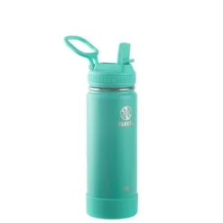 Takeya 18oz Actives Insulated Stainless Steel Water Bottle with Straw Lid Bluestone -WATER BOTTLES Sales unnamed file 4248