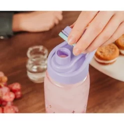 Silver Buffalo Sanrio Hello Kitty Rainbow Treats and Stars Water Bottle with Lid | 28 Ounces -WATER BOTTLES Sales unnamed file 4253