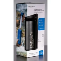 LifeStraw Go Stainless Steel 24oz Water Filter Bottle Gray -WATER BOTTLES Sales unnamed file 4267