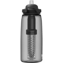 CamelBak 32oz Eddy+ Tritan Renew Water Bottle Filtered by Life Straw Charcoal Gray -WATER BOTTLES Sales unnamed file 4548