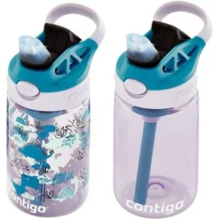 Contigo Kid's 14 oz. AutoSpout Straw Water Bottle with Easy-Clean Lid 2-Pack -WATER BOTTLES Sales unnamed file 4573