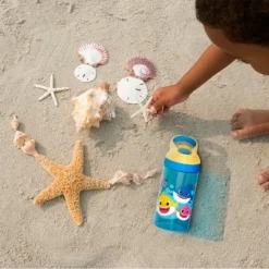 Zak Designs Kids 16 oz. Water Bottle Durable Plastic Leak-Proof (16 Ounces) -WATER BOTTLES Sales unnamed file 4608