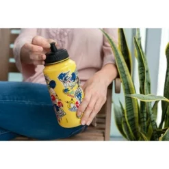 Just Funky Sonic The Hedgehog Sticker Bomb Large Plastic Water Bottle | Holds 32 Ounces -WATER BOTTLES Sales unnamed file 4679