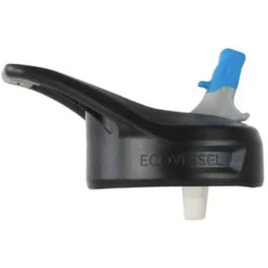 EcoVessel 24oz Wave Tritan Plastic Water Bottle with Straw Top Boulder Blue