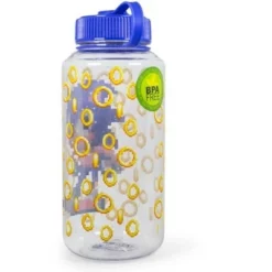 Just Funky Sonic The Hedgehog Gold Rings Plastic Water Bottle | Holds 32 Ounces
