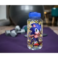 Just Funky Sonic The Hedgehog Gold Rings Plastic Water Bottle | Holds 32 Ounces -WATER BOTTLES Sales unnamed file 4766