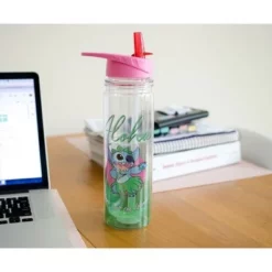 Disney Silver Buffalo Lilo & Stitch "Aloha" Double Wall Tritan Water Bottle | Holds 18 Ounces -WATER BOTTLES Sales unnamed file 4805