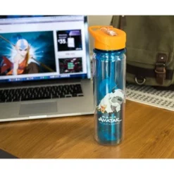 Surreal Entertainment Avatar: The Last Airbender Aang and Appa Water Bottle | Holds 16 Ounces -WATER BOTTLES Sales unnamed file 4843