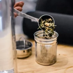 GROSCHE COPENHAGEN Double Walled Glass Tea Infuser Water Bottle, Insulated Bottle with Protective Sleeve, 14.3 fl oz. Capacity -WATER BOTTLES Sales unnamed file 4867