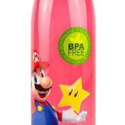 Just Funky Super Mario Bros Red Plastic Water Bottle | 20 oz -WATER BOTTLES Sales unnamed file 4881