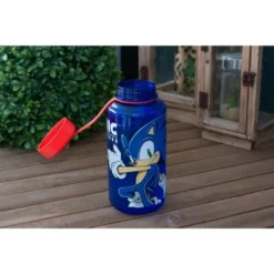 Just Funky Sonic The Hedgehog 32oz Plastic Water Bottle -WATER BOTTLES Sales unnamed file 4891