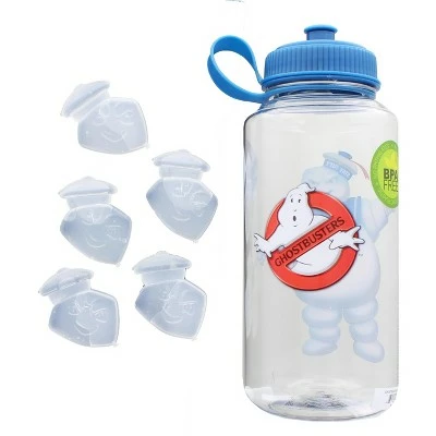 Just Funky Ghostbusters Stay Puft 32oz Plastic Water Bottle w/ Ice Cube Molds 3 Just Funky Ghostbusters Stay Puft 32oz Plastic Water Bottle w/ Ice Cube Molds