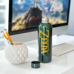 The Legend Of Zelda Just Funky Legend of Zelda Hyrule Stainless Steel Water Bottle -WATER BOTTLES Sales unnamed file 5016
