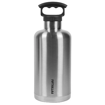 FIFTY/FIFTY 64oz Tank Growler 3 Finger Grip Cap Matte Black 7 FIFTY/FIFTY 64oz Tank Growler 3 Finger Grip Cap Matte Black - Image 5