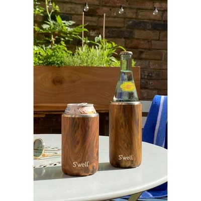 S'well 16oz Drink Chiller Teakwood 5 S'well 16oz Drink Chiller Teakwood - Image 3