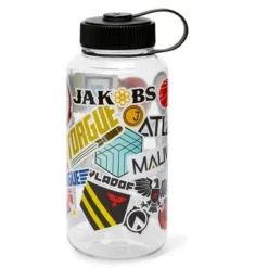 Just Funky Borderlands Manufacturer Logos 32oz Plastic Water Bottle -WATER BOTTLES Sales unnamed file 5282