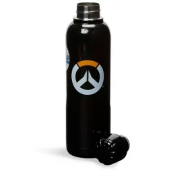 Just Funky Overwatch Logo 17oz Black Stainless Steel Water Bottle