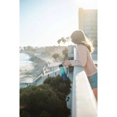 EcoVessel 24oz Insulated Stainless Steel Water Bottle with Dual Opening Lid - Blue Ombre 3 EcoVessel 24oz Insulated Stainless Steel Water Bottle with Dual Opening Lid - Blue Ombre