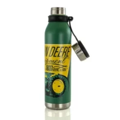 John Deere 25.5 Ounce Stainless Steel Thermal Bottle in Green with Cap and Carry Loop -WATER BOTTLES Sales unnamed file 5359